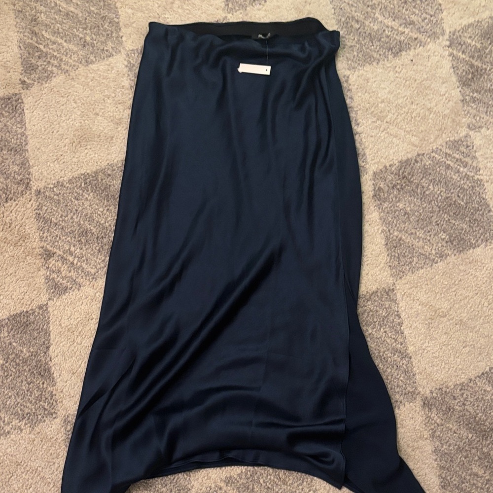 Madewell Navy Maxi Skirt